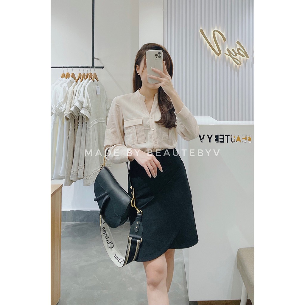 BEAUTEBYV - Áo cổ tàu túi ốp | BigBuy360 - bigbuy360.vn