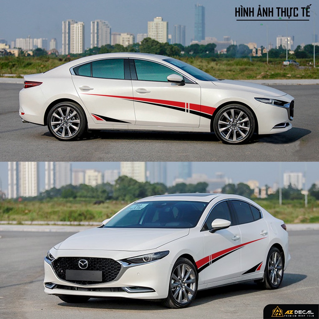 Tem Sườn Xe Ô Tô Thiết Kế Năng Động | TSOT-13 | Decal Dán Xe Hơi Oto Đẹp Nhất Năm Nay