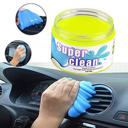 Slime hút bụi lau bàn phím khe ô tô