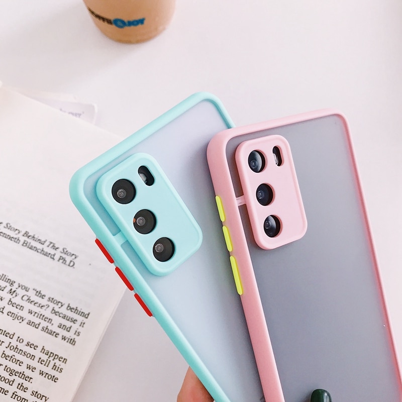 Redmi 9 9A 9C Redmi Note 9 8 Pro Xiaomi 9 10 Note 10 Lite Xiaomi 10 Lite K30 Pro Transparent Candy Color Shockproof Bumper Camera Protection Phone Case