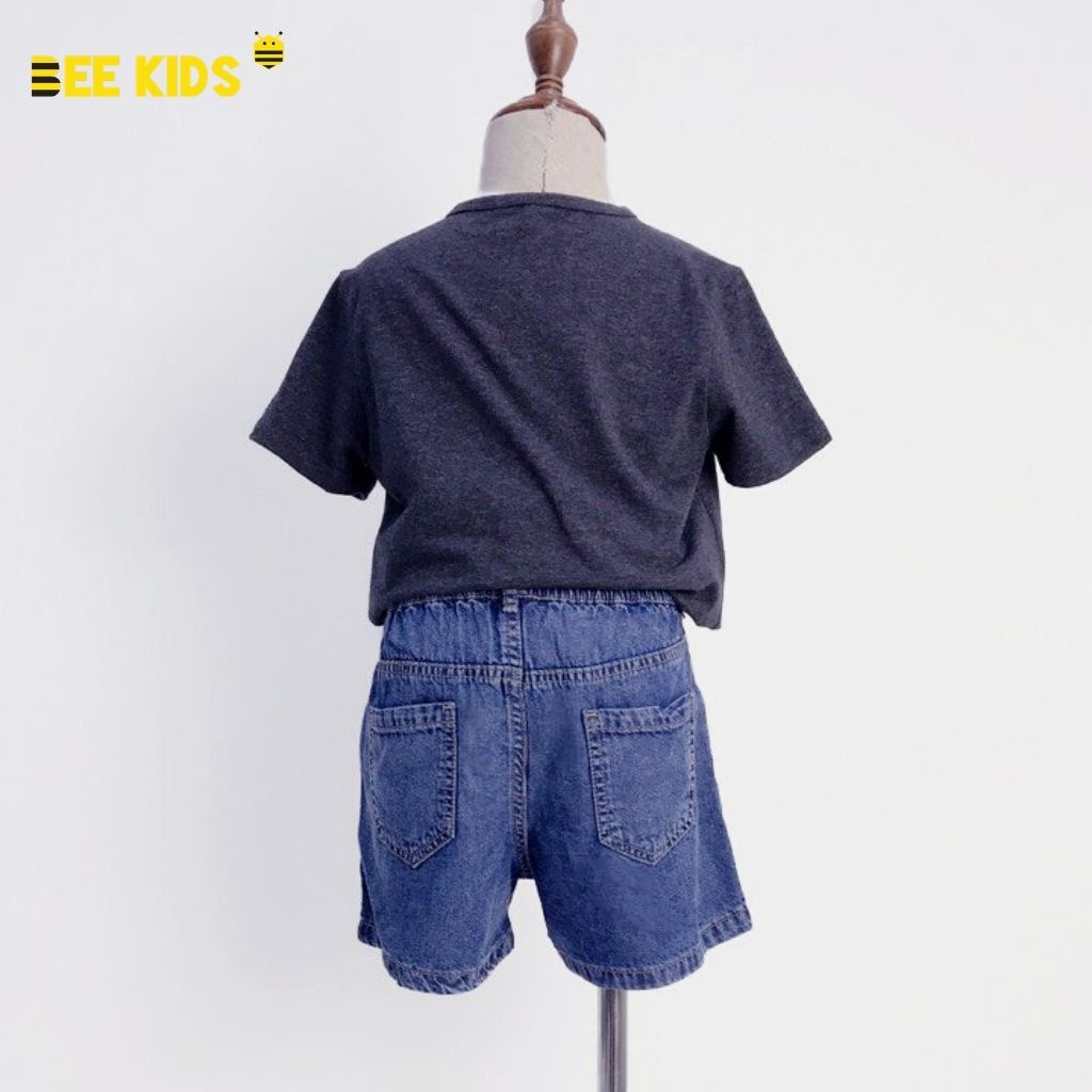 Quần Đùi Bé Gái Bee Kids Cạp Chun, Mài Rách Thời Trang, Chất Liệu Mềm Mại (4 - 14 Tuổi) 7QJ01660SX