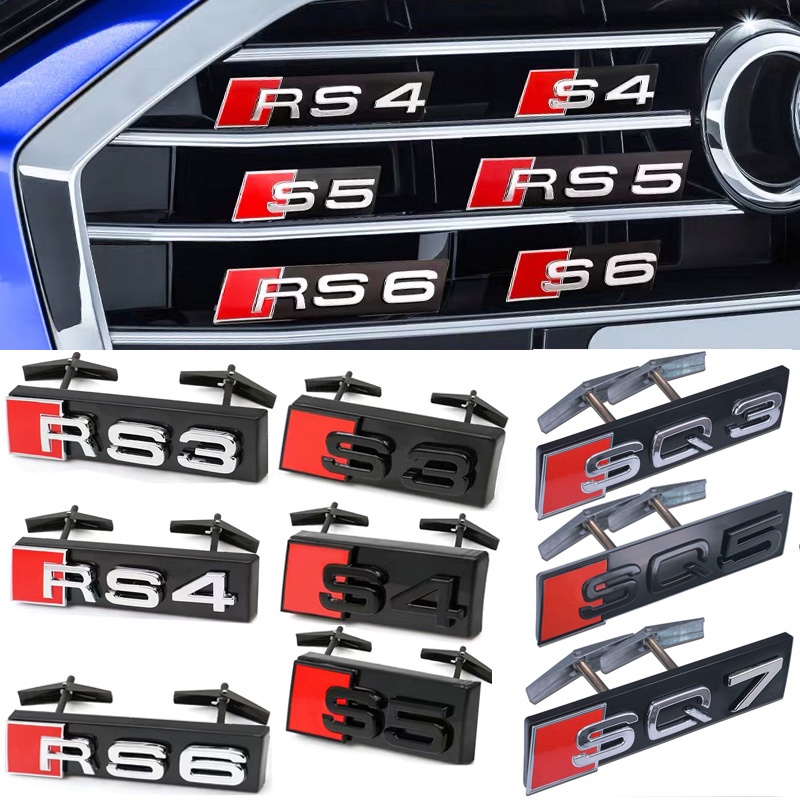 Logo Tổ Ong 3D Trang Trí Xe Hơi Audi RS3 RS4 RS5 RS6 RS7 RS8 S3 S4 S5 S6 S7 S8 SQ3 RSQ3 SQ5 RSQ7 TTS TTRS
