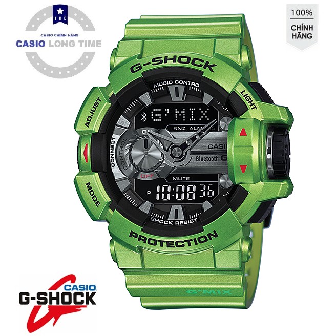 Đồng hồ nam Casio G-SHOCK GBA-400-3BDR Chính Hãng - Chống nước 200m - Dây Xanh
