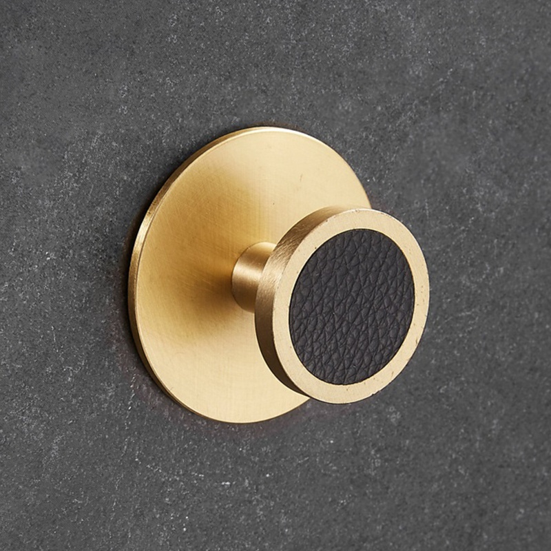 Móc Treo Khăn Bằng Đồng Thau Dán Tường Tiện Dụng Cho Nhà Tắm / Gara