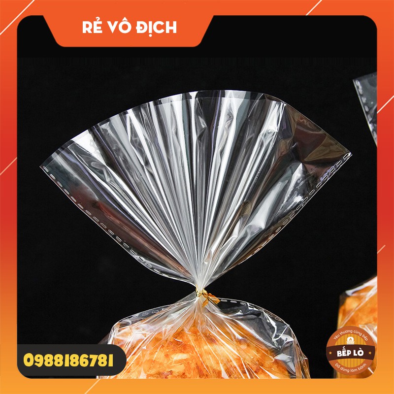 Túi đựng bánh mì, bánh quy, Panettone kèm dây cột - set 10 túi