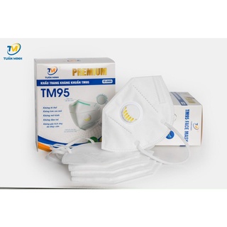 Khẩu trang y tế n95 tuấn minh tm95 có van/ không van 5 lớp cao cấp