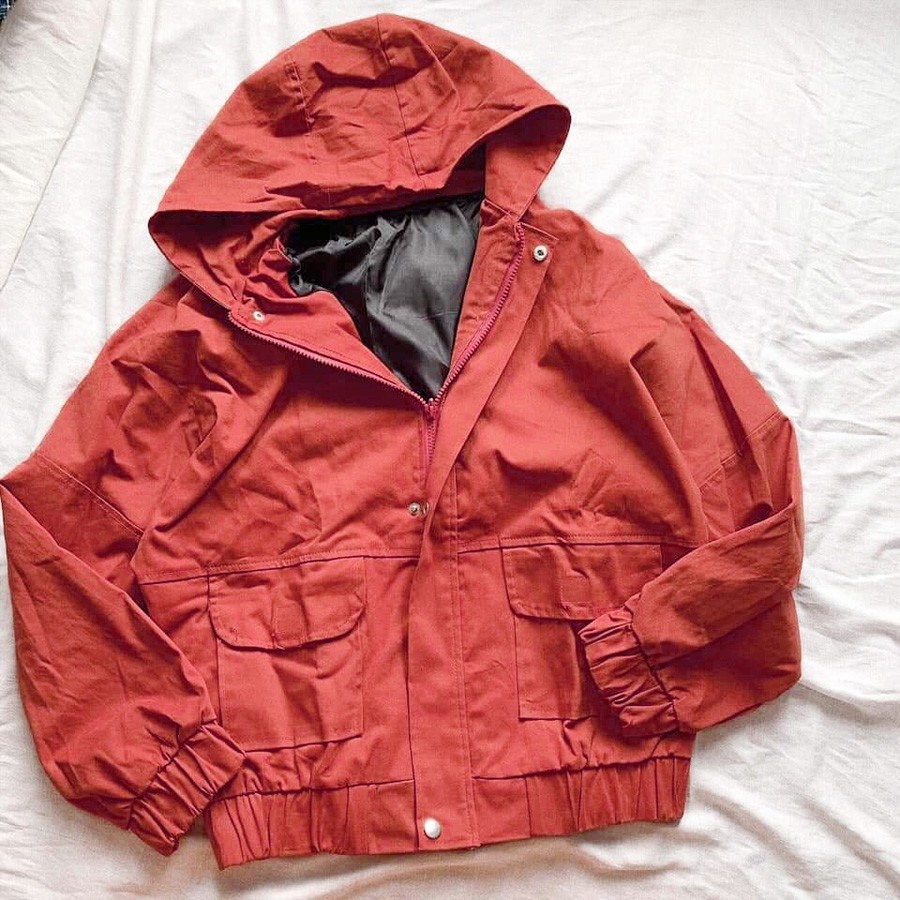 Áo khoát kaki vải dày 2 lớp túi hộp bao chất bao chất-A128