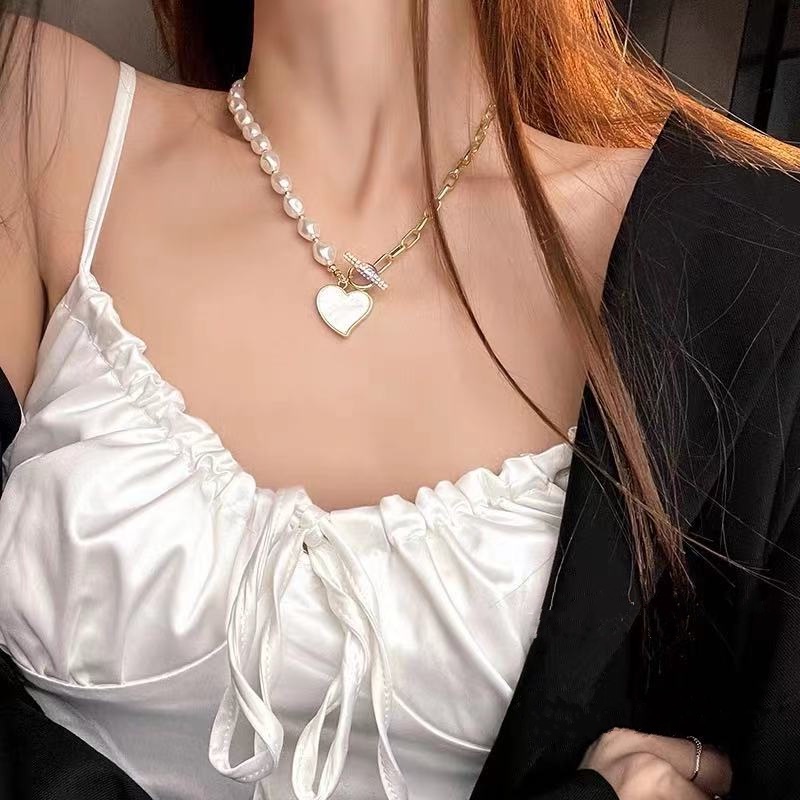 Vòng cổ Đính Ngọc Trai Xinh Xắn Thời Trang Dành Cho Nữ