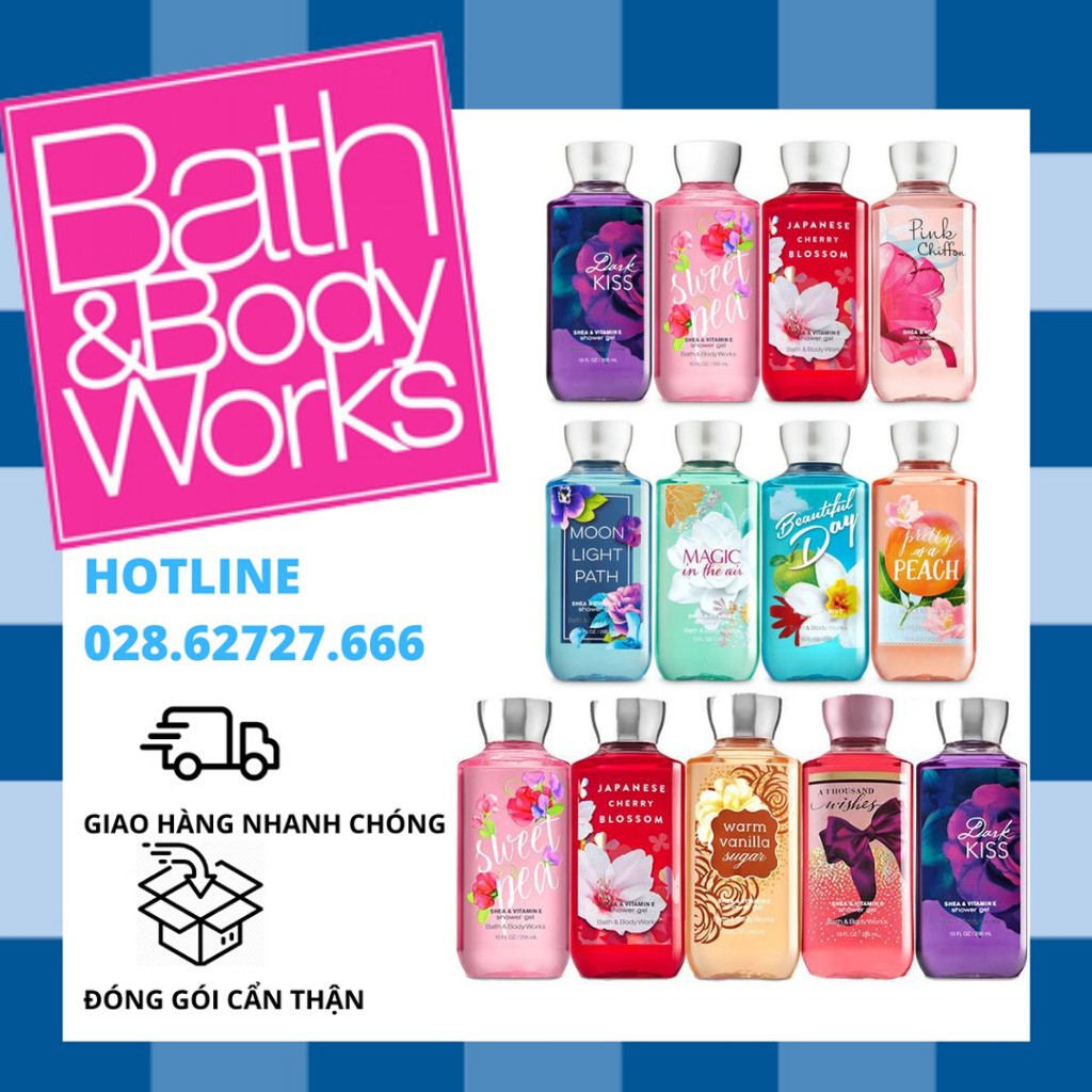 [ĐỦ MÙI] Sữa Tắm Bath And Body Works - 295ml