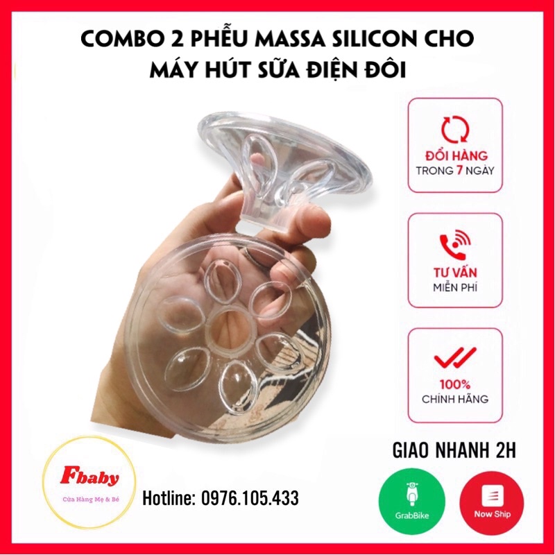 Combo 2 Phễu Mát XaSilicon Cho Máy Hút Sữa