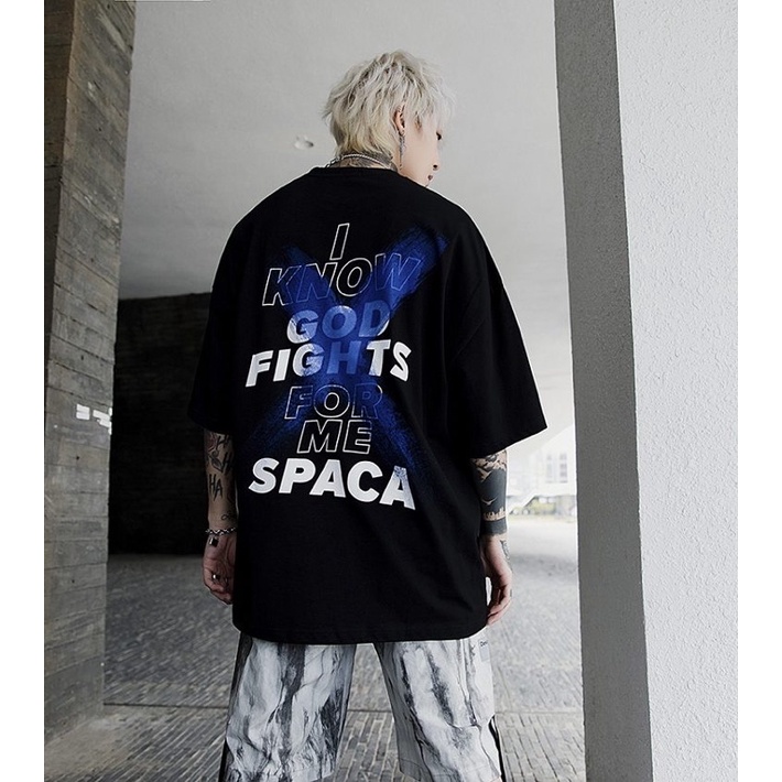 Áo thun tay lỡ nam nữ , áo phông form rộng shopcossi chất cotton in hình chữ X