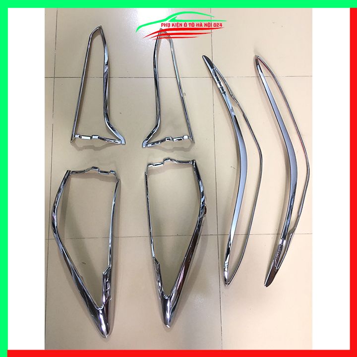 Ốp viền đèn pha hậu mạ crom Fortuner 2021-2022 chống trầy trang trí bảo vệ xe