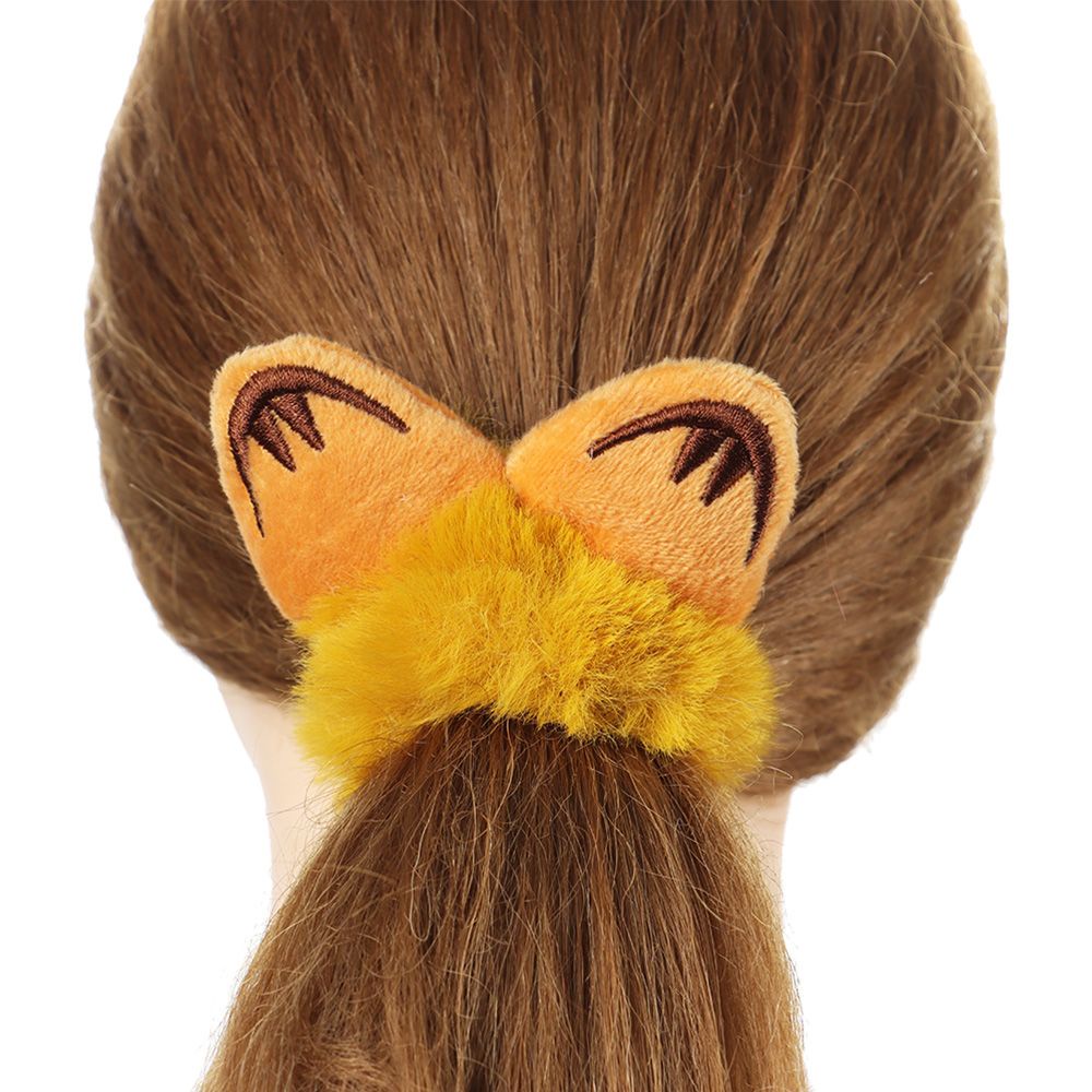 Băng Đô Cài Tóc Hình Tai Mèo Vải Lông Co Giãn Dễ Thương Cho Nữ