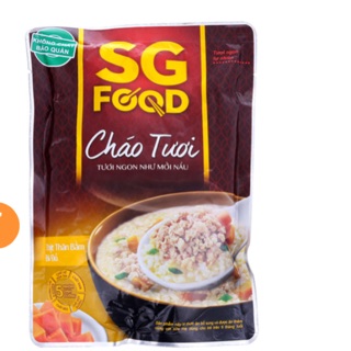 Cháo tươi SG Food hương vị Thịt thăn bằm và bí đỏ gói 270g ( đủ loại)