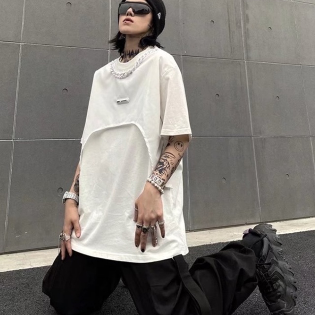 Áo Thun Cổ Tròn Tay Ngắn Dáng Rộng Phong Cách áo thun nam Hip Hop áo thun unisex form rộng