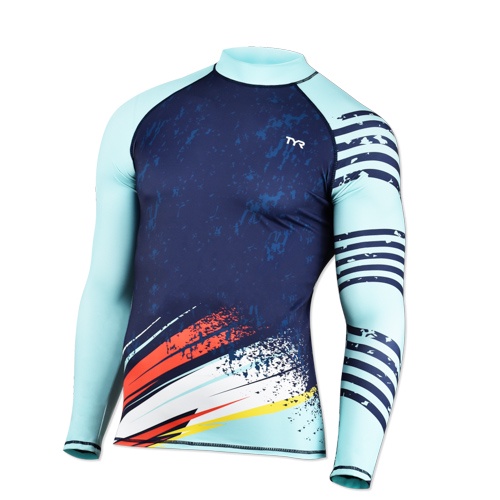 Áo bơi tay dài chống nắng TYR Cascade Men's Long Sleeve Rashguard