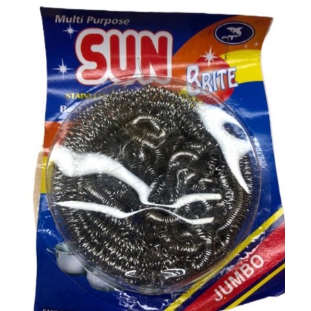 Cước chà nồi màu xanh sun (1 cái )