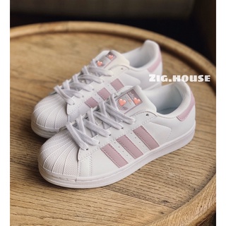 Giày Superstar Mũi Sò Hồng Tím