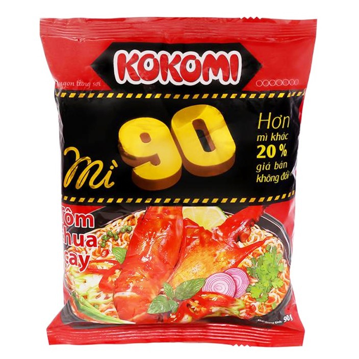 Mì Kokomi 90 tôm chua cay gói 90g