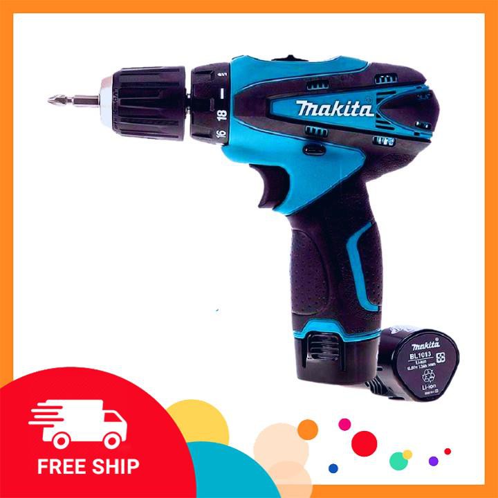 [Chính Hãng] MÁY KHOAN VÀ VẶN VÍT MAKITA DF330DWE 12V - 2 PIN - TẶNG 2 MŨI BẮT VÍT - SẠC CỐC -Xịn