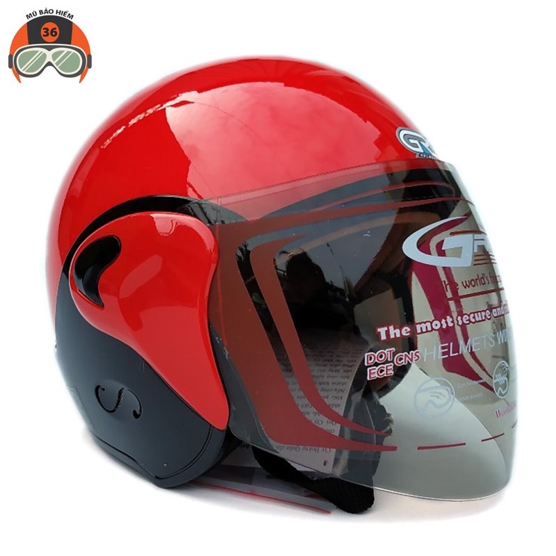 Nón bảo hiểm 3/4 GRS A318k kính dài