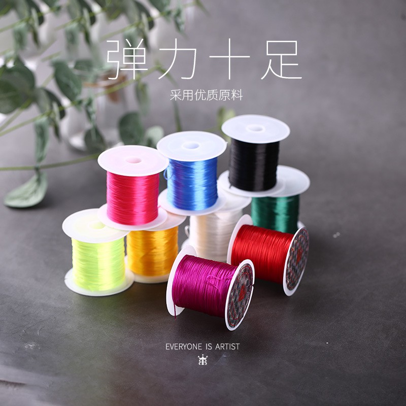 Cuộn Dây Cước 10m Co Giãn Xỏ Hạt Làm Trang Sức Thủ Công