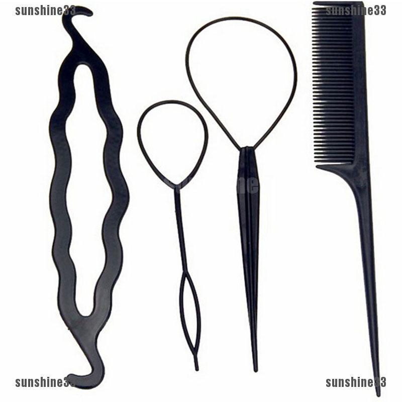 Bộ 4 Dụng Cụ Tạo Kiểu Tóc Đuôi Ngựa