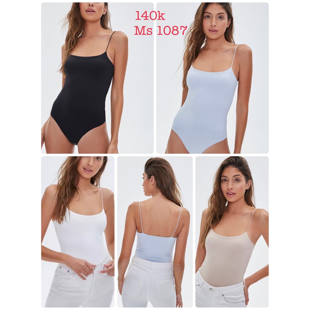 Bodysuit 2 dây nhuyễn | WebRaoVat - webraovat.net.vn