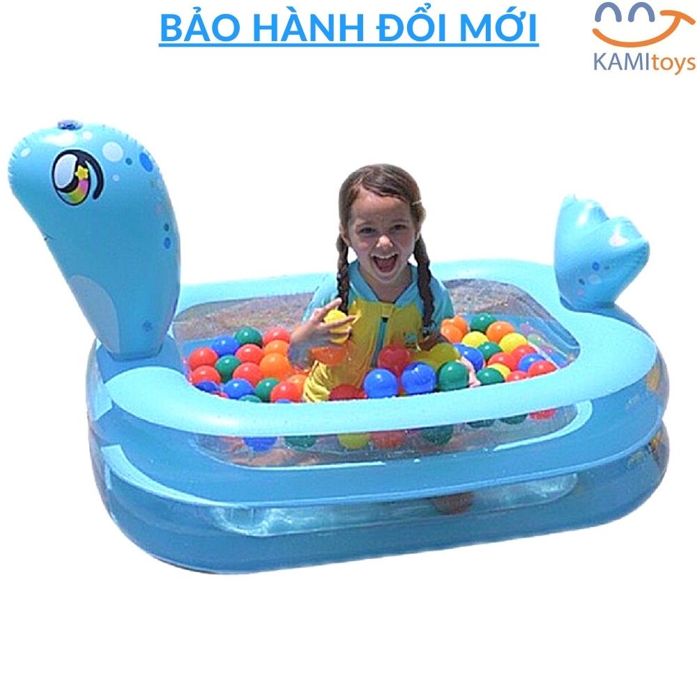 Bể bơi cho bé hình thú Chọn cỡ kiểu hồ phao bơm hơi gấp gọn hoặc làm nhà bóng trong nhà mã 50034