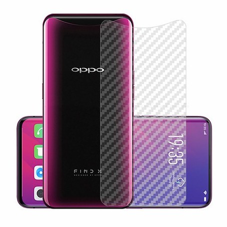 Skin dán mặt lưng vân carbon cho OPPO Find X - SkinFindX