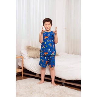 Bộ lanh quần đùi áo sát nách bé trai