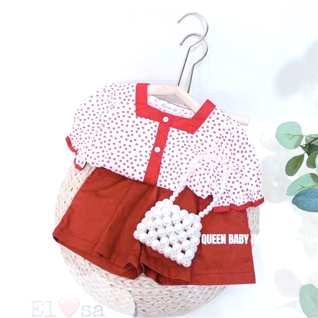 Bộ đũi khuy cánh tiên cho bé gái 8-20kg