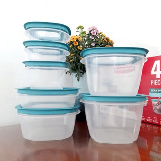 Hộp Rubbermaid nắp xanh - Lẻ size. Hàng chuẩn Mỹ.