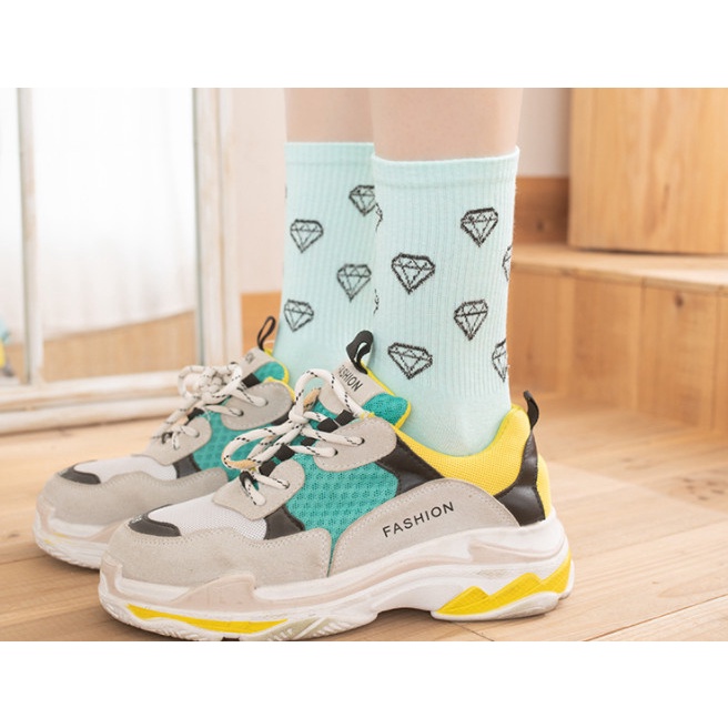 Vớ Nữ cao cổ họa tiết KIM CƯƠNG phong cách thể thao, trẻ trung, năng động.