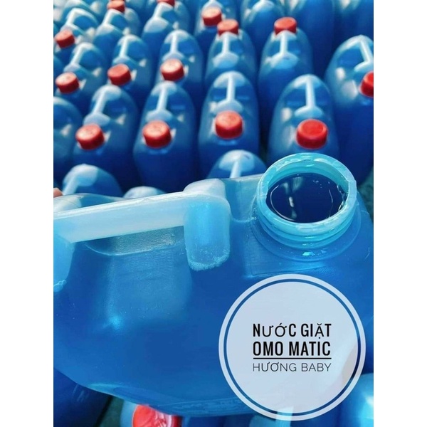 Nước giặt omo hương baby siêu sạch can 5 lít .