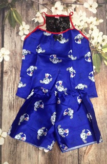Bộ pijama phi bóng 2 dây