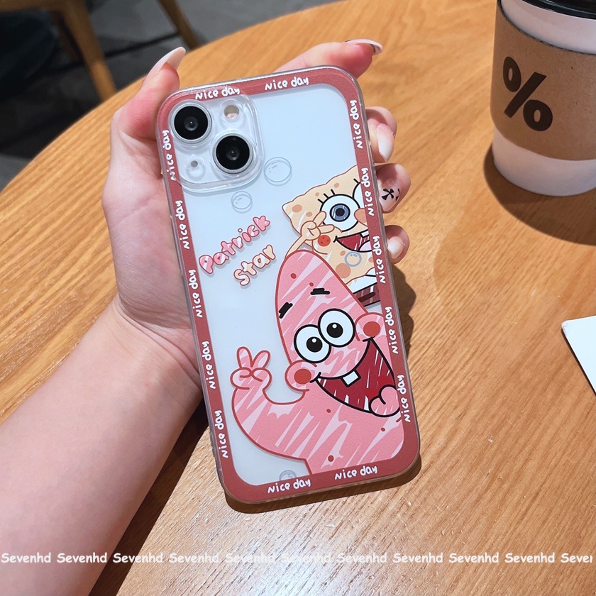 Ốp Điện Thoại Họa Tiết Hoạt Hình SpongeBob Cho iPhone 13 12 11 Pro Max SE2020 X XR Xs Max 7 8 6 6s Plus
