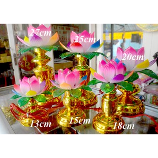 Cặp Đèn sen-Đèn thờ cắm điện