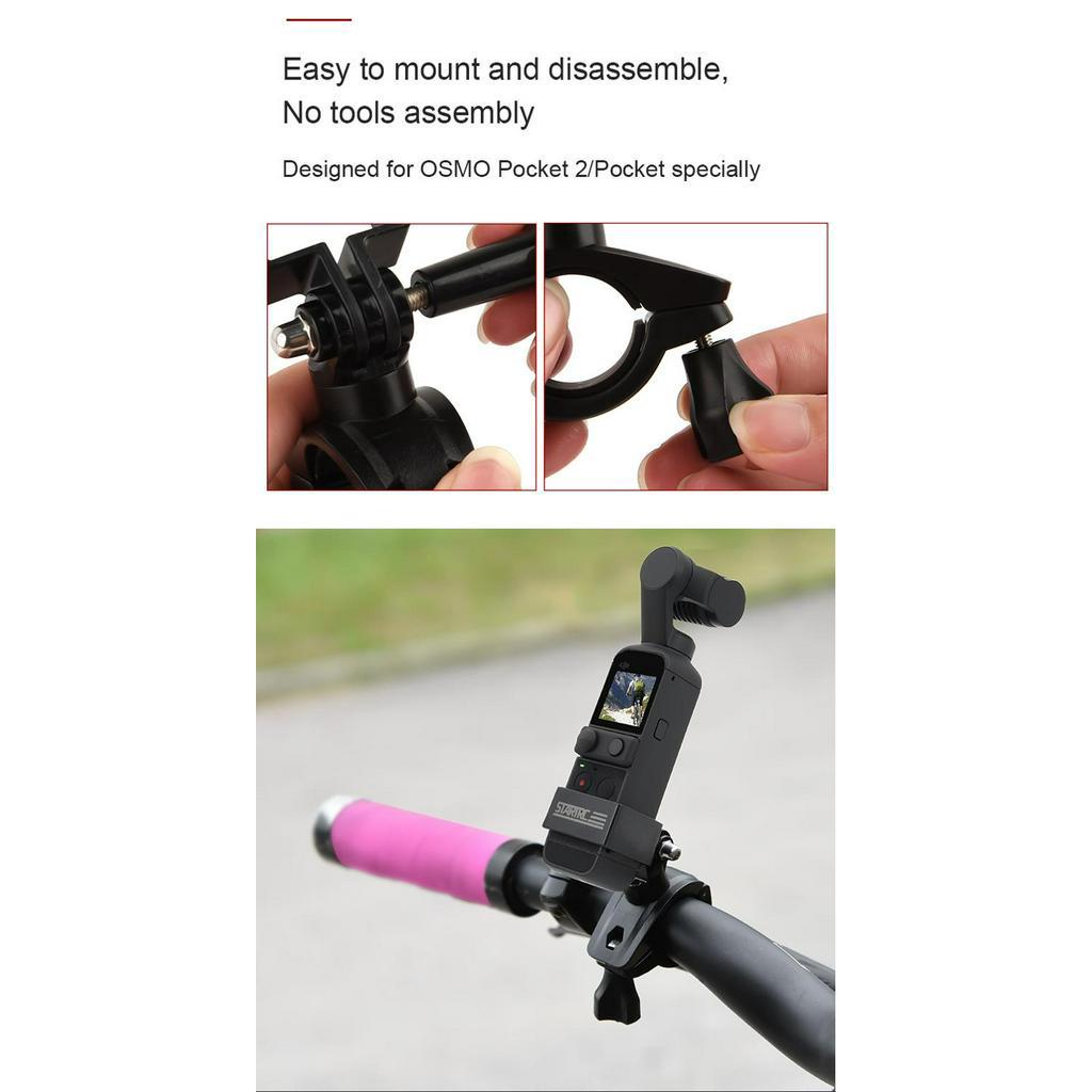 Startrc Giá Đỡ Máy Ảnh Bỏ Túi DJI Osmo Pocket 2 Gắn Tay Lái Xe Đạp