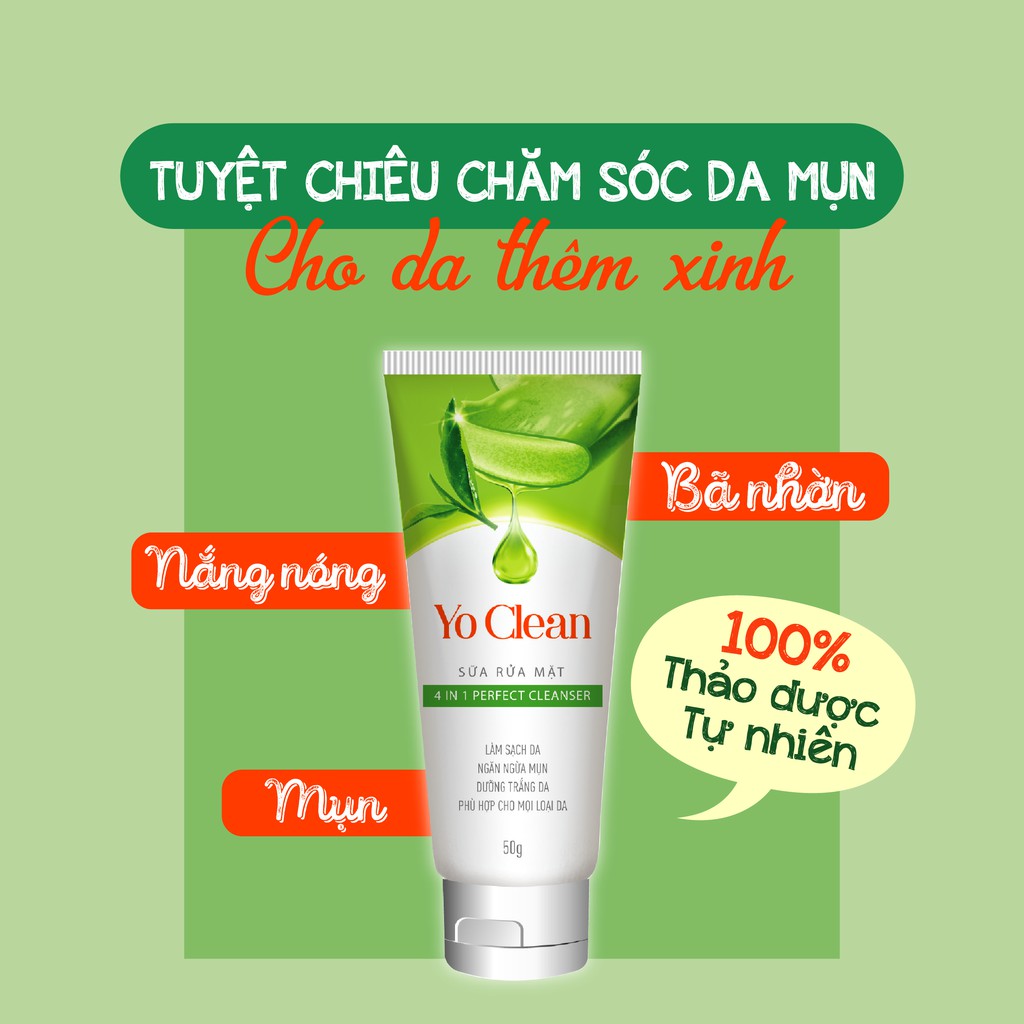 SỮA RỬA MẶT YO CLEAN 50G