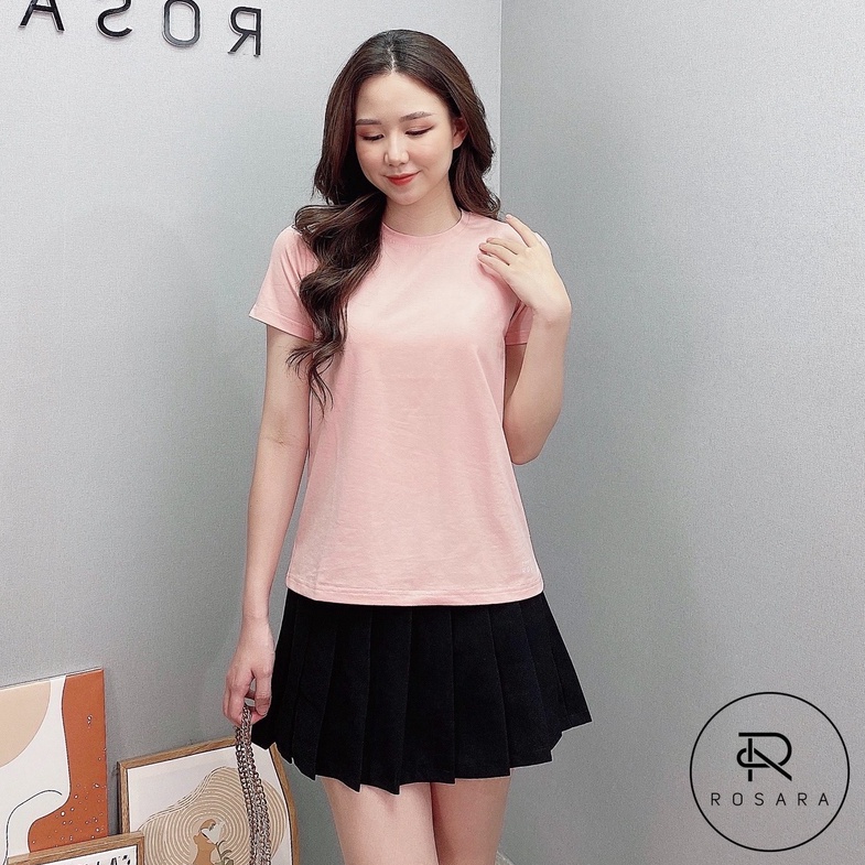 Áo thun phông thời trang nữ dáng suông thời trang chất siêu mát Rosara SP119 | BigBuy360 - bigbuy360.vn