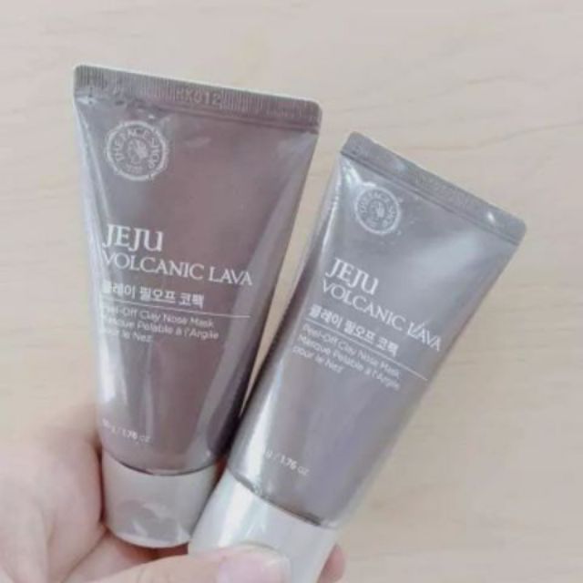 Mặt nạ lột mụn đầu đen Jeju Volcanic Lava Peel-Off Clay Nose Mack của The Face Shop