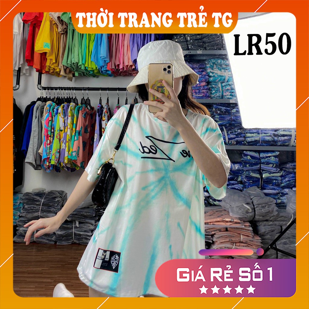 Áo thun loang màu 𝑭𝒓𝒆𝒆𝒔𝒉𝒊𝒑 Áo phông unisex LR50 vải cotton xượt poli co giãn thấm hút tốt, không xù lông