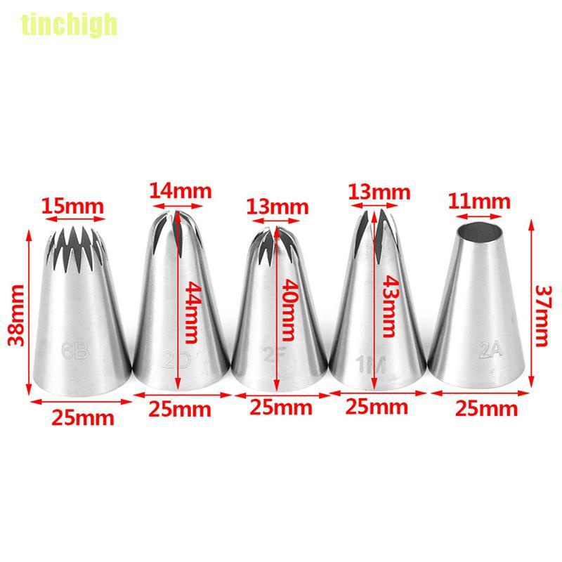 Bộ 5 Dụng Cụ Trang Trí Bánh Kem Bằng Inox Chuyên Dùng