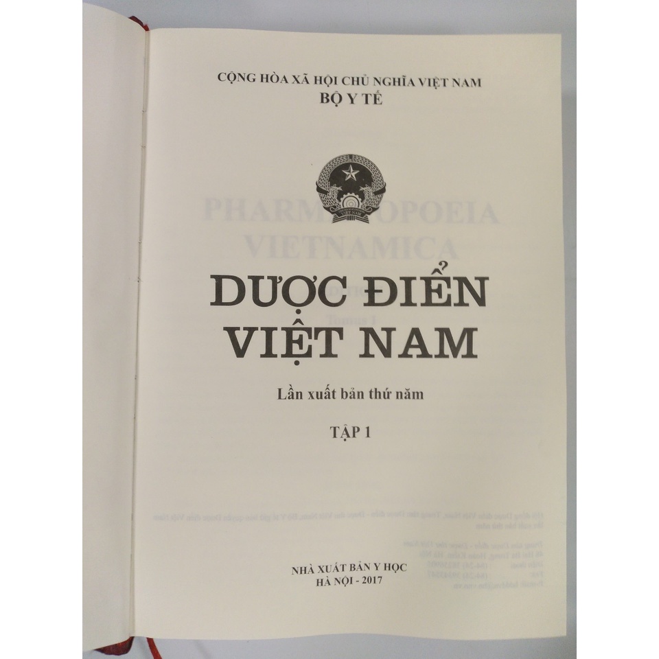 Sách - Dược điểm Việt Nam -Tập 1 (S50)