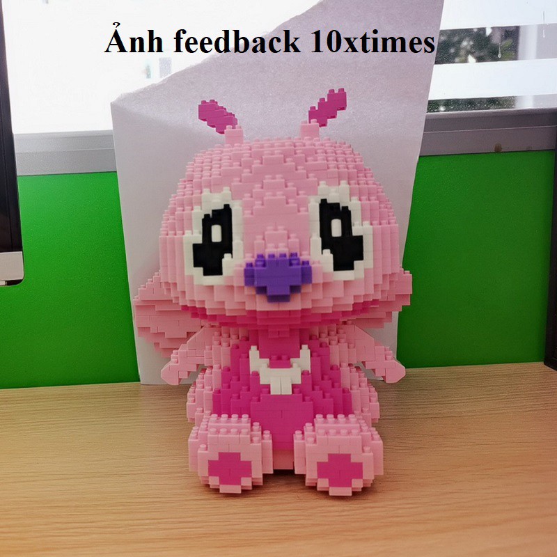 (17-22cm) lego 3d stich dễ thương cute mô hình lắp ghép stitch,quà tặng bạn trai bạn gái, đồ trang trí