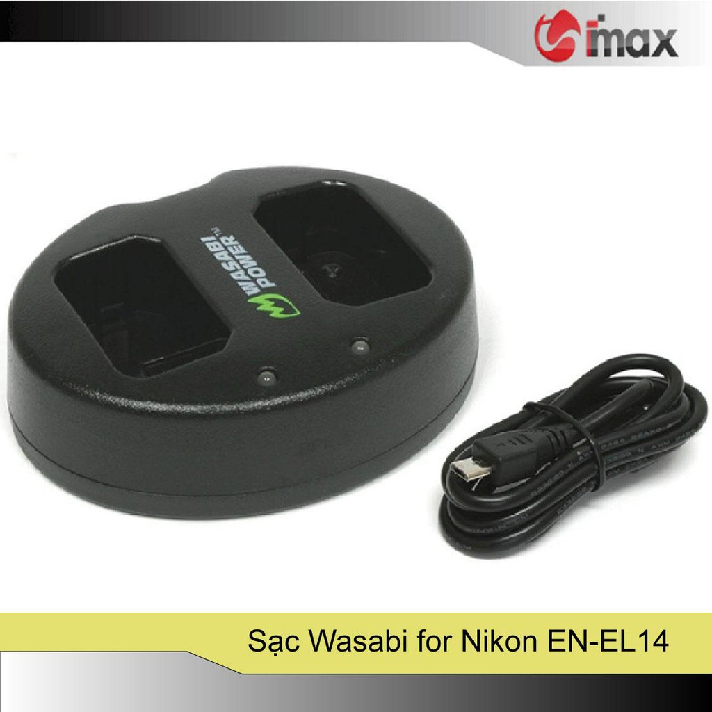 Sạc máy ảnh Wasabi for Nikon EN-EL14A