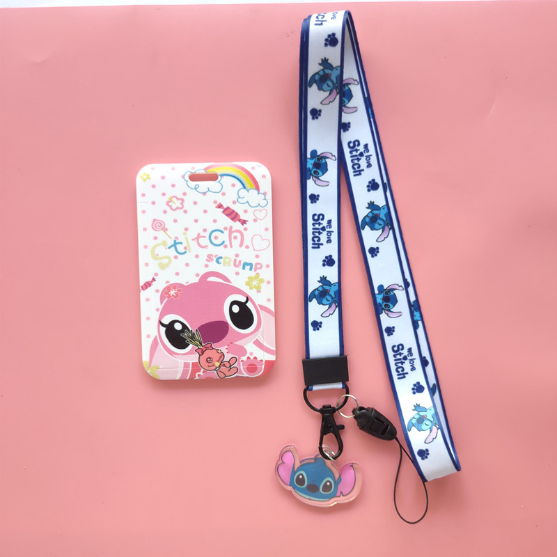 Ví Đựng Thẻ Hình Stitch Disney Lilo & Stitch Ezlink Dễ Thương Kèm Dây Đeo Và Móc Khóa