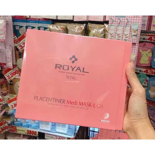 (Đủ bill) MẶT NẠ NHAU THAI ROYAL PLACENTINER MEDI MASK-L Nhật Bản