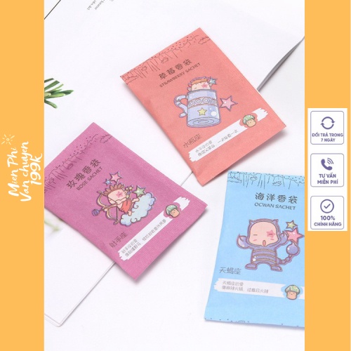 Túi Thơm Mini 12 Cung Hoàng Đạo Chống Mốc Để Tủ Quần Áo, Giày Dép 88060 shop Nguyễn Tùng